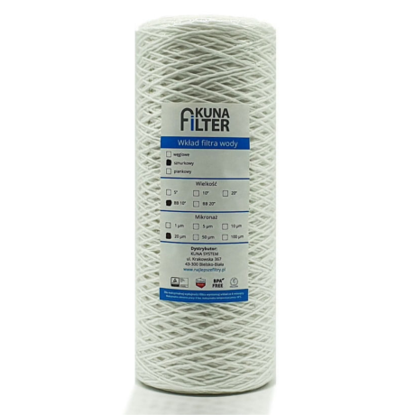 Wkład sznurkowy do filtra mechanicznego Kuna Filter BB10