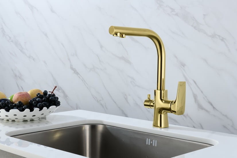 Bateria kuchenna Tivoli ze stali nierdzewnej w kolorze złotym