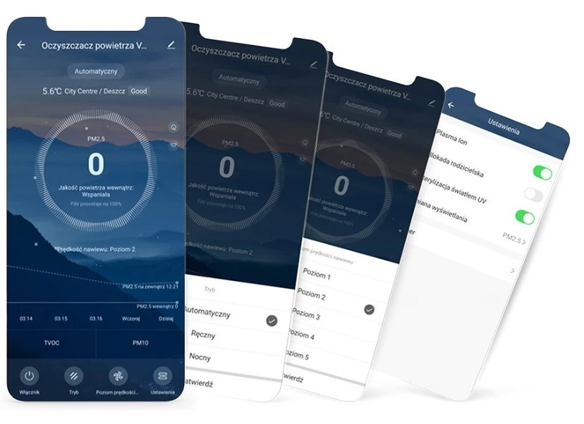 Aplikacja Tuya Smart w smartfonie dla nawilżaczy Vestfrost