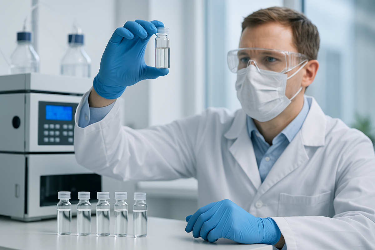 Badanie próbki wody