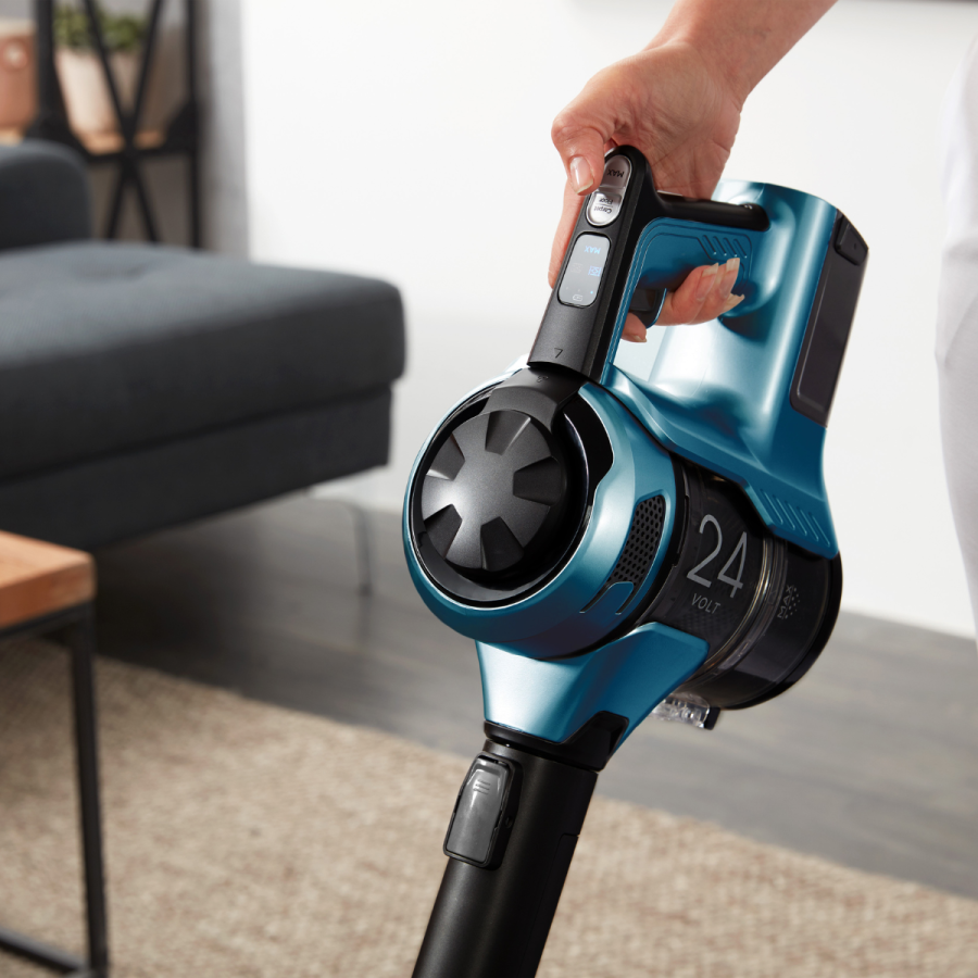 Wybieranie trybów pracy w odkurzaczu pionowym