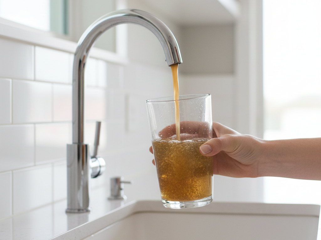 Zanieczyszczona woda z kranu