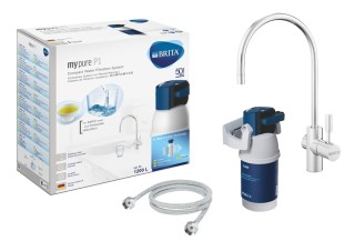BRITA Mypure P1 filtr wody pod zlew. Oryginalny, kompletny filtr BRITA z kranem LED.