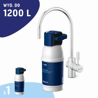 BRITA Mypure P1 filtr wody pod zlew. Oryginalny, kompletny filtr BRITA z kranem LED.