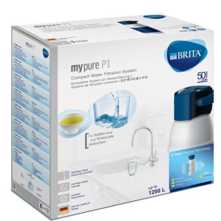 BRITA Mypure P1 filtr wody pod zlew. Oryginalny, kompletny filtr BRITA z kranem LED.