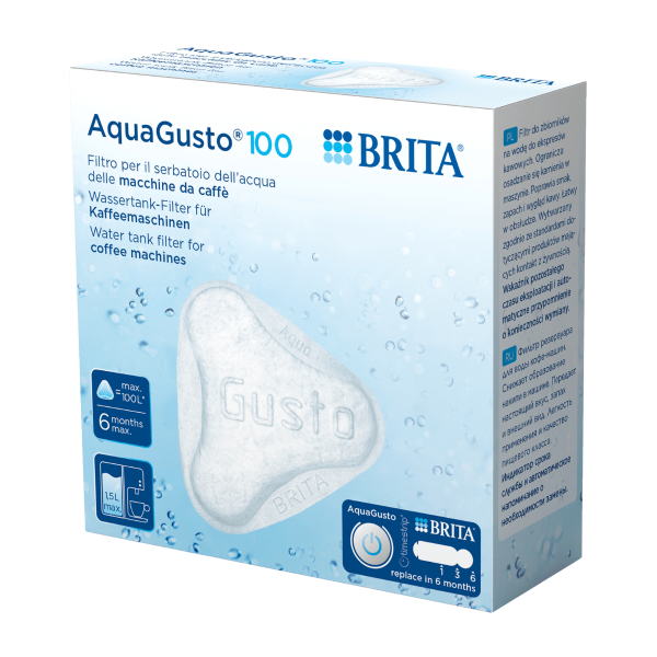 BRITA AquaGusto100CU filtr do ekspresów automatycznych do kawy. Oryginalny filtr BRITA.