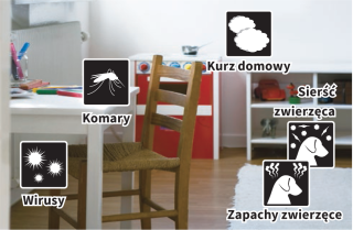 Sharp FP-J30EUP oczyszczacz powietrza z jonizacją Plasmacluster (do 22 m²). Panel w kolorze różowym.
