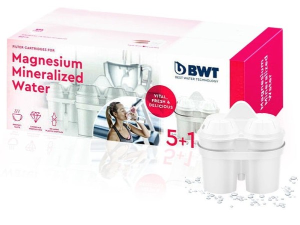 BWT Magnesium Mineralizer wkłady wymienne do dzbanków BWT 5+1. Oryginalne wkłady BWT.