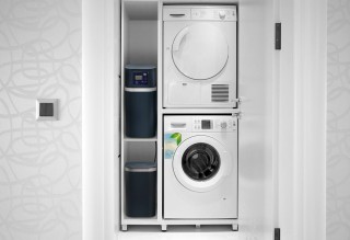 Ecowater eVolution Duo Ed, wydajny zmiękczacz wody do mieszkania. Mały zmiękczacz do wody z kamieniem.