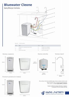 Bluewater Cleone Purity Plus. Najlepszy filtr do wody z lampą UV. Bezpieczna woda bez bakterii.