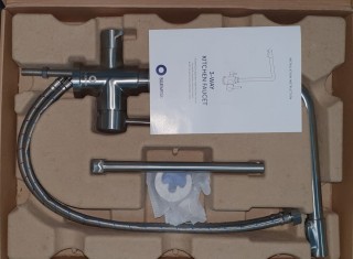 Bateria dwuobwodowa Bluewater. Kran trójdrożny do systemów uzdatniania wody. Bluewater Sweden.