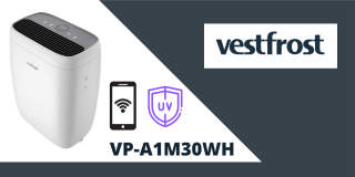 Oczyszczacz powietrza (do 42m2) Vestfrost VP-A1M30WH. Skuteczny oczyszczacz do walki ze smogiem i alergią.