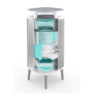 Blueair DustMagnet 5210i. Nowoczesny oczyszczacz powietrza Blueair. Mały, cichy i skuteczny oczyszczacz powietrza.