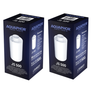 Wkłady filtrujące Aquaphor JS500 do dzbanka Shmidt 500. 2 sztuki AQUAPHOR JS 500 w zestawie taniej!