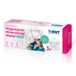 BWT Magnez + Cynk wkłady wymienne do dzbanków BWT. 3 oryginalne wkłady BWT.