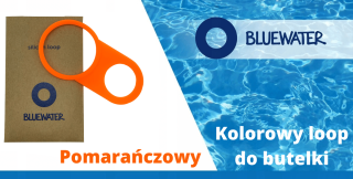 Bluewater uchwyt wymienny do bidonu. Kolorowy loop. Wyraź swój styl. Kolor pomarańczowy.