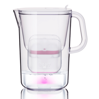 Dzbanek filtrujący BWT Aqualizer ze wskaźnikiem LED. Dzbanek z dwoma wkładami magnezowymi.