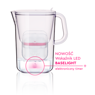 Dzbanek filtrujący BWT Aqualizer ze wskaźnikiem LED. Dzbanek z dwoma wkładami magnezowymi.