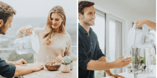 Dzbanek filtrujący BWT Aqualizer ze wskaźnikiem LED. Dzbanek z dwoma wkładami magnezowymi.