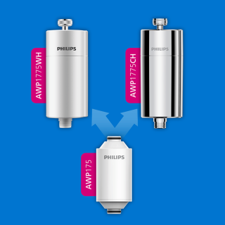 Wkład do filtra prysznicowego Philips AWP175. Wymienny filtr do AWP1775 i AWP1775CH.
