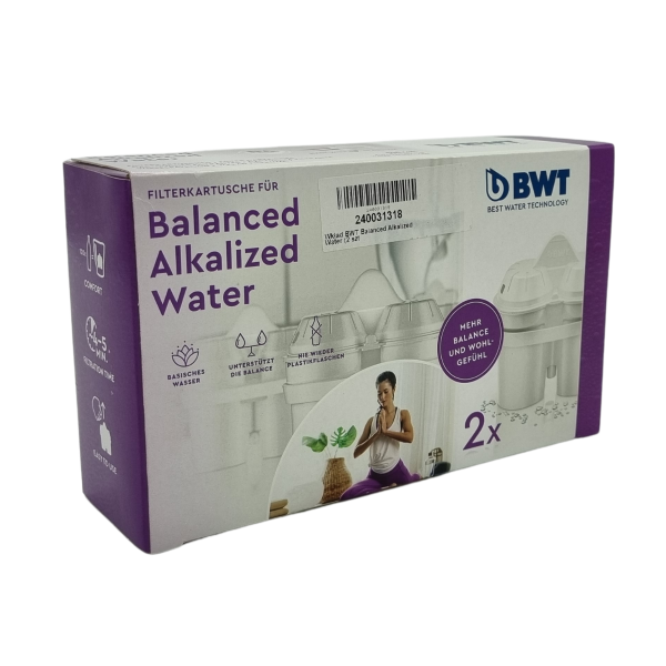 Wkłady BWT Balanced Alkalized Water. Woda alkaliczna w Twoim dzbanku filtrującym. Zestaw promocyjny 2 sztuki.