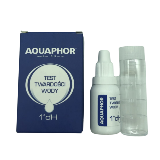 Aquaphor kropelkowy test twardości wody. Tester do oznaczania poziomu twardości wody. Dokładny test wielokrotnego użytku.