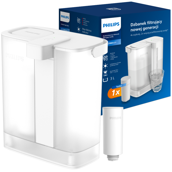 Filtr do wody PHILIPS AWP2980WH - automatyczny filtr z pompą elektryczną