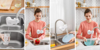 Filtr wody na kran Philips AWP3704. Filtrowana woda wprost z Twojego kranu w kuchni.