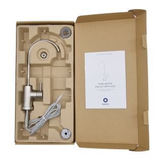 Kran elektroniczny do Bluewater Spirit. Wylewka z diodą LED do podłaczenia filtra Bluewater Spirit.