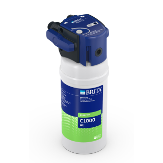 BRITA kompletny zestaw MyPure Professional głowica, wkład C1000 AC, kran LED, uchwyt, tester twardości.
