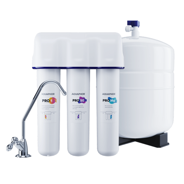 Filtr pod zlew Aquaphor Osmo Pro 50. Odwrócona osmoza w wersji ekonomicznej z mineralizacją i zbiornikiem wody.