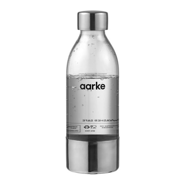 Zapasowa, mniejsza butelka Aarke do saturatora. Oryginalna butelka pasuje do modeli Aarke2 i Aarke3. Butelka 450ml.