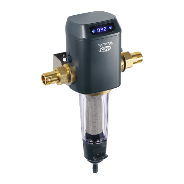 Ecowater automatyczny filtr wstępny na instalację. Ecowater Smart Filter stosowany przed zmiękczaczem wody.
