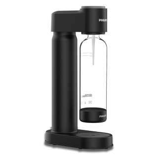 Saturator  Philips kolor czarny. W zestawie 2 butle CO2. Urządzenie do gazowania wody, syfon domowy do wody gazowanej.