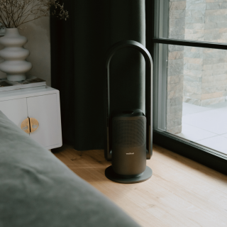 Wentylator z funkcją oczyszczania powietrza Vestfrost VP-B1H50GP. 6 stopni filtracji + funkcja ogrzewania. HEPA, jonizacja, Wi-Fi.