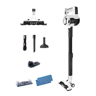 Odkurzacz bezprzewodowy z mopem SHARP SA-VP4000WS. Wydajny i polecany odkurzacz z nakładką mopującą.