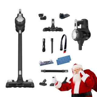 Odkurzacz bezprzewodowy z mopem Vestfrost VF-VM4501GS AQUA Plus Power. Odkurzacz akumulatorowy, stojący. Wydajny odkurzacz z funkcją mopowania.