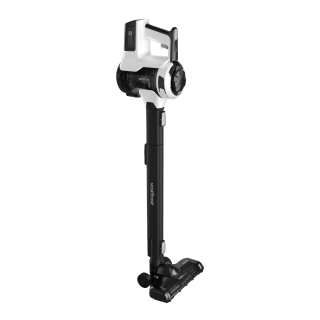 Odkurzacz mop bezprzewodowy pionowy Vestfrost VF-VM4301WG AQUA Plus. Odkurzacz akumulatorowy, stojący z nakładką mopującą.