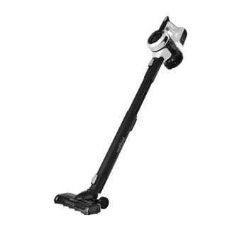 Odkurzacz mop bezprzewodowy pionowy Vestfrost VF-VM4301WG AQUA Plus. Odkurzacz akumulatorowy, stojący z nakładką mopującą.