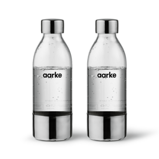 Butelki małe Aarke do saturatora. 2 x oryginalna mała butelka 450 ml pasuje do modeli AARKE 2 i 3.
