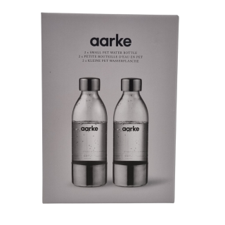 Butelki małe Aarke do saturatora. 2 x oryginalna mała butelka 450 ml pasuje do modeli AARKE 2 i 3.