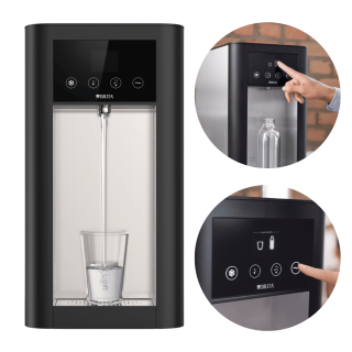 Dyspenser do wody nablatowy BRITA Top Pro 50 Thermal Gate. Woda schłodzona, gazowana lub niegazowana. Dystrybutor wody do biura, hotelu.