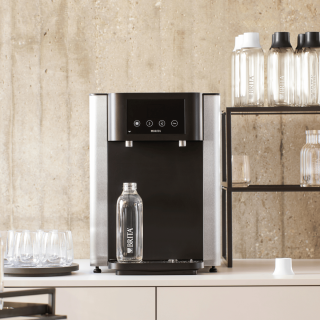 BRITA Extra Fill Pro nablatowy dystrybutor do wody. Woda gazowana, schłodzona lub niegazowana do hotelu, biura, restauracji, kawiarni.