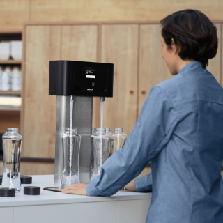 Kran filtrujący BRITA Fill T-Tap. Woda gazowana, schłodzona lub niegazowana do hotelu, biura, restauracji, kawiarni, domu weselnego.