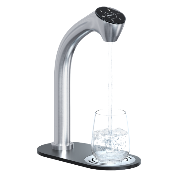Kran filtrujący BRITA Extra C-Tap. Woda niegazowana, schłodzona i gazowana do restauracji, hotelu, kawiarni.