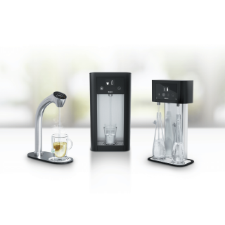 Kran filtrujący BRITA Extra C-Tap. Woda niegazowana, schłodzona i gazowana do restauracji, hotelu, kawiarni.