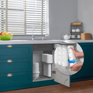 PHILIPS AUT3268 system filtracji wody pod zlew. Czysta woda w Twoim domu. Odwrócona osmoza z mineralizacją od PHILIPS.