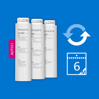 Filtry wymienne PP, CB, Mineral PHILIPS Aqua Shield AUT883. Filtr wymienne do PHILIPS UTS AUT3268/10.
