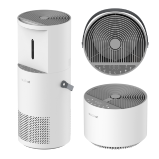 Oczyszczacz powietrza Vestfrost VP-E2S40WH z nawilżaczem (zbiornik 2 litry). Oczyszczacz i nawilżacz w jednym urządzeniu do 40 metrów kwadratowych.