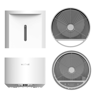 Ewaporacyjny nawilżacz powietrza Vestfrost VP-H2I20WH. Zdrowe nawilżanie powietrza na powierzchnię do 20 m2.